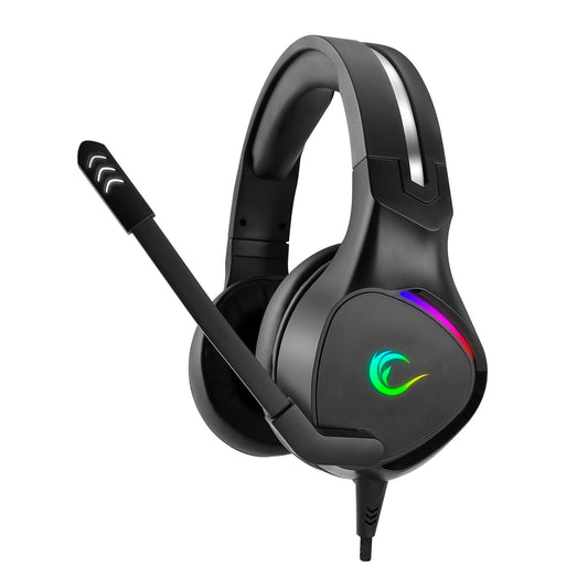 Rampage RM-K10 AMAZING Black USB 7.1 Noise Canceling Mic RGB LED Gaming Headset mit Mikrofon