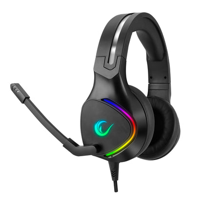 Rampage RM-K10 AMAZING Black USB 7.1 Noise Canceling Mic RGB LED Gaming Headset mit Mikrofon