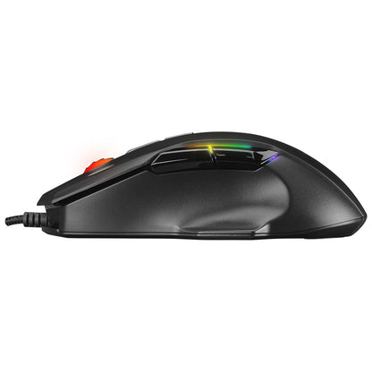 Rampage SMX-R45 ORBIT Black Wired  6400dpi Huano S 7D RGB Illuminated USB Professional Gaming Mouse