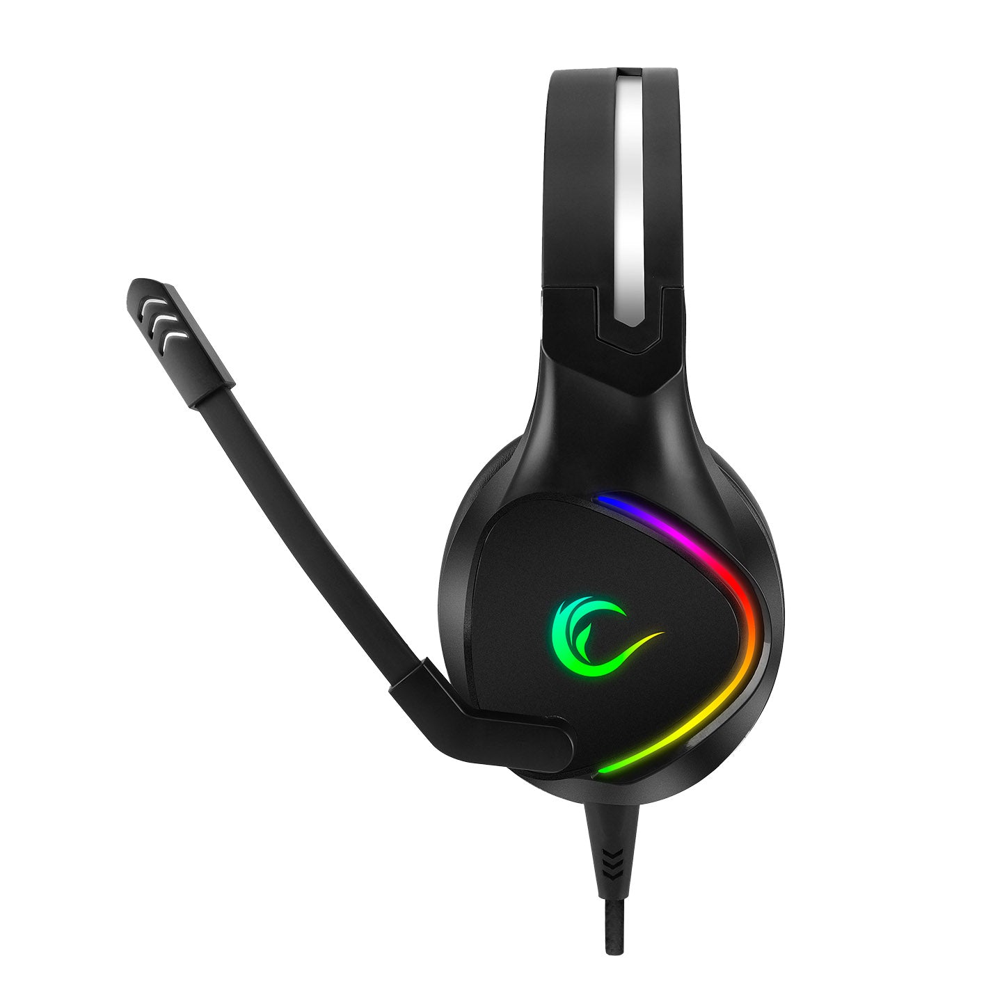 Rampage RM-K10 AMAZING Black USB 7.1 Noise Canceling Mic RGB LED Gaming Headset mit Mikrofon