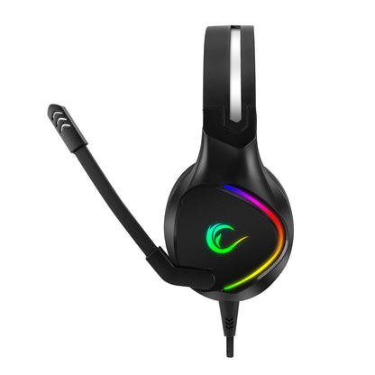 Rampage RM-K10 AMAZING Black USB 7.1 Noise Canceling Mic RGB LED Gaming Headset mit Mikrofon