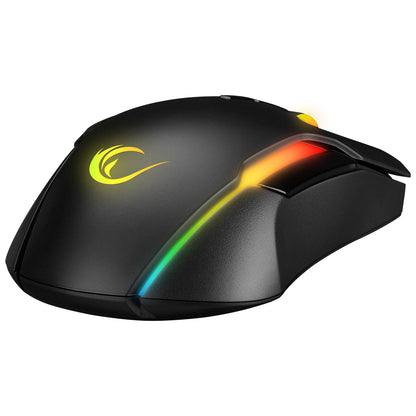 Rampage SMX-R45 ORBIT Black Wired  6400dpi Huano S 7D RGB Illuminated USB Professional Gaming Mouse