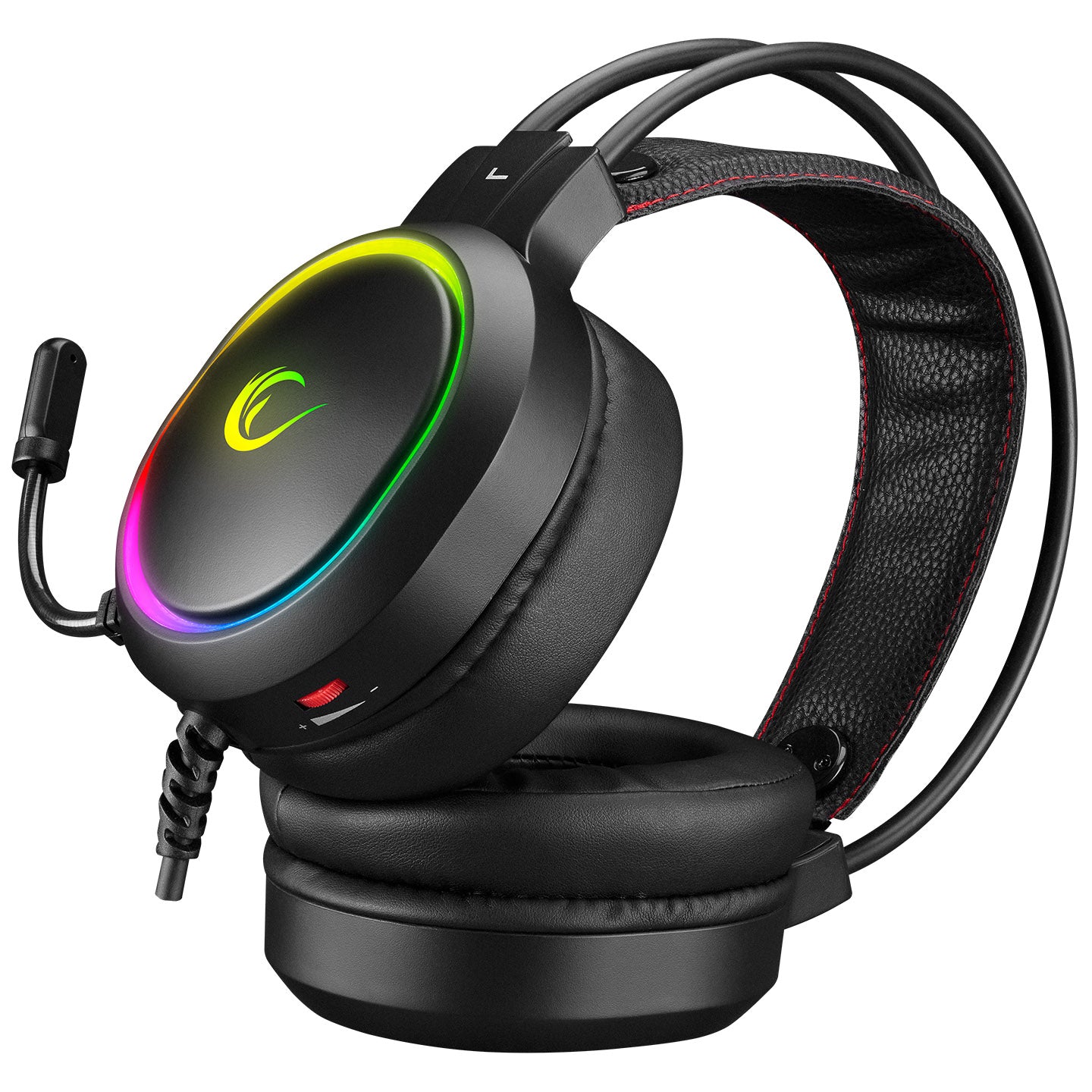 Rampage RM-K12 MANLY Black 7.1 USB Surround RGB Light effect Gaming Headset