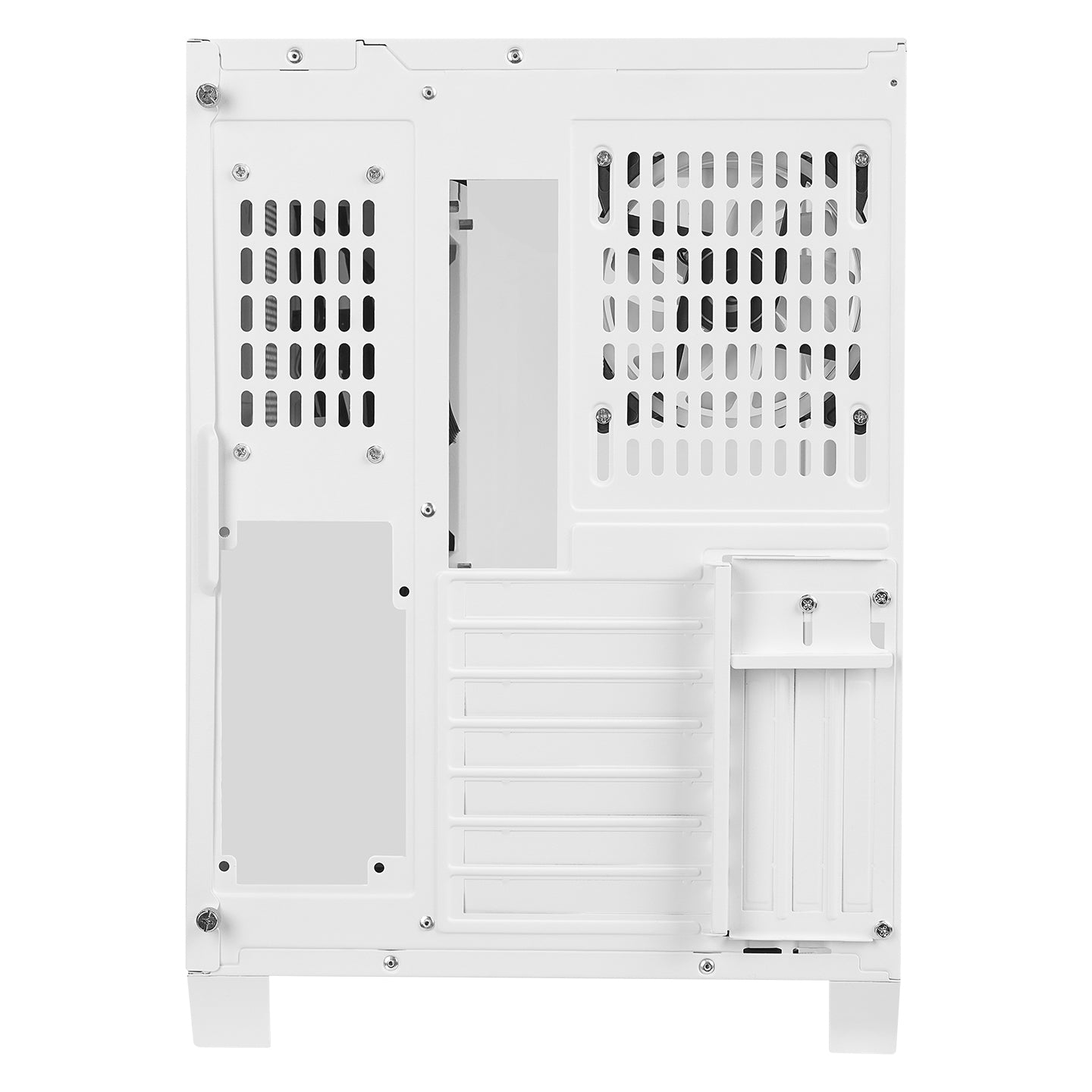 Rampage ICEWAVE White Tempered Glass 7*12cm ARGB Fan Controller Transparent E-ATX Mid-T Gaming Player Case