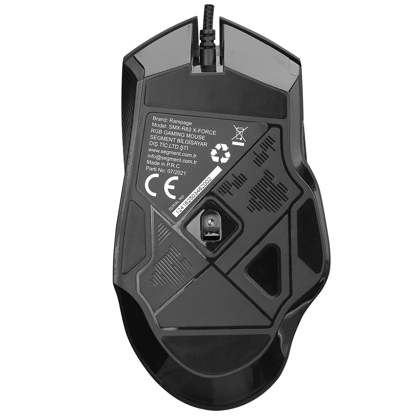 Rampage SMX-R83 X-FORCE USB Black 10000 dpi RGB Backlit  PMW 3325 Gaming Mouse