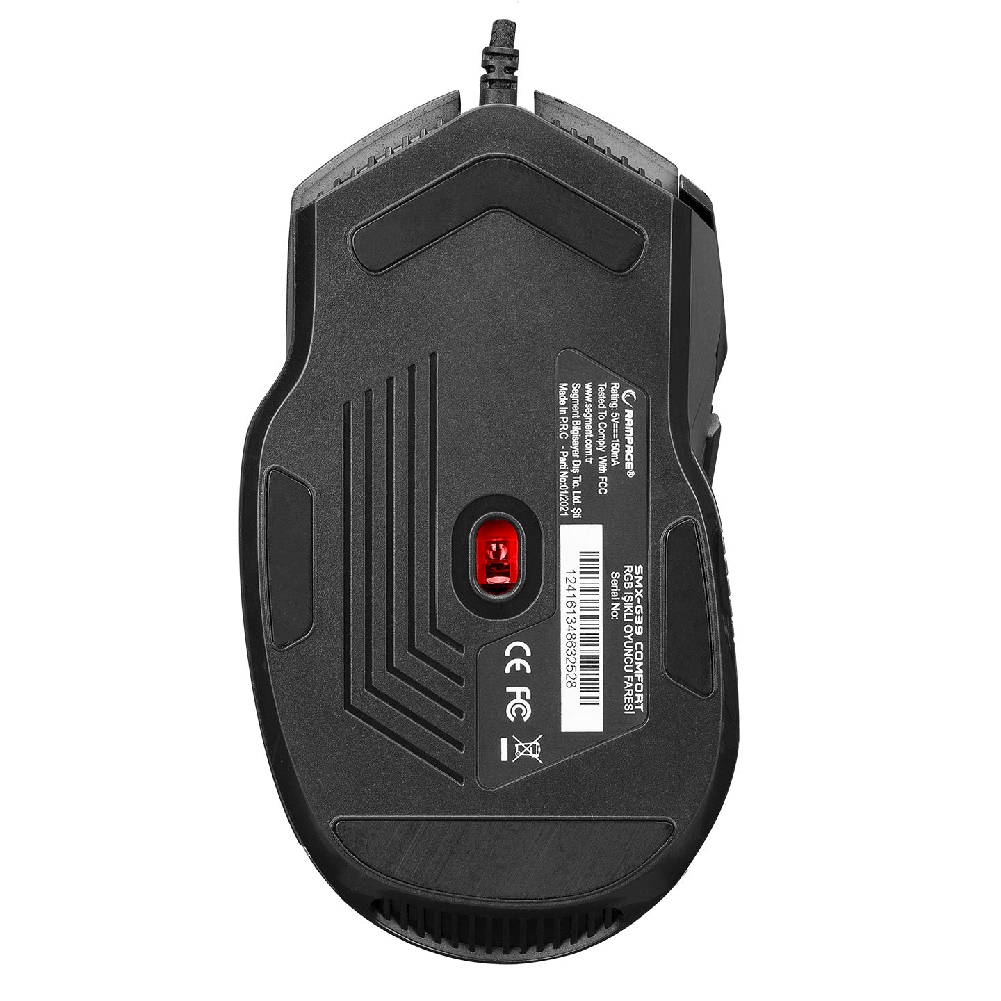 Rampage SMX-G39 COMFORT USB 8D+ Zusätzlicher Shot Button 7200 dpi RGB LED Programmierbare Gaming Maus