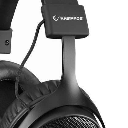 Rampage RM-K99 X-PIKE USB 7.1 Sound Card PC PS Mobile Surround Gaming Headset with Microphone