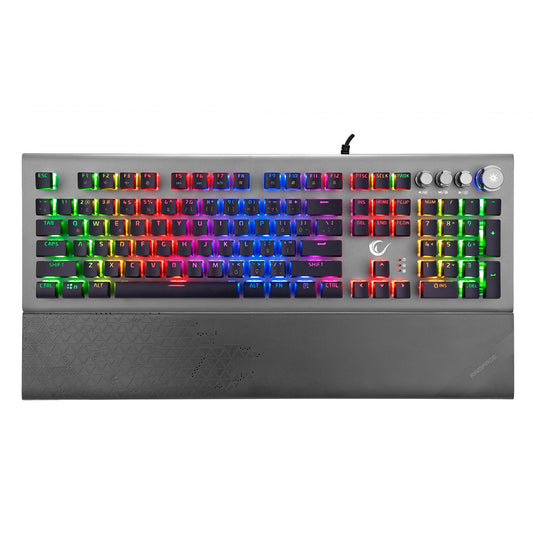 Rampage KB-R101 IMPRESSIVE RGB Illuminated Slim Design Crystal Switch Mechanical Gaming Keyboard