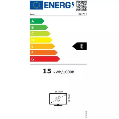 Acer 60.5cm (23.8 Zoll) B247YDEbmiprczxv 16:9 HDMI+VGA+DP+4x USB