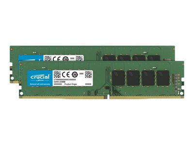 Crucial - DDR4 - 32 GB: 2 x 16 GB - DIMM 288-PIN - ungepuffert