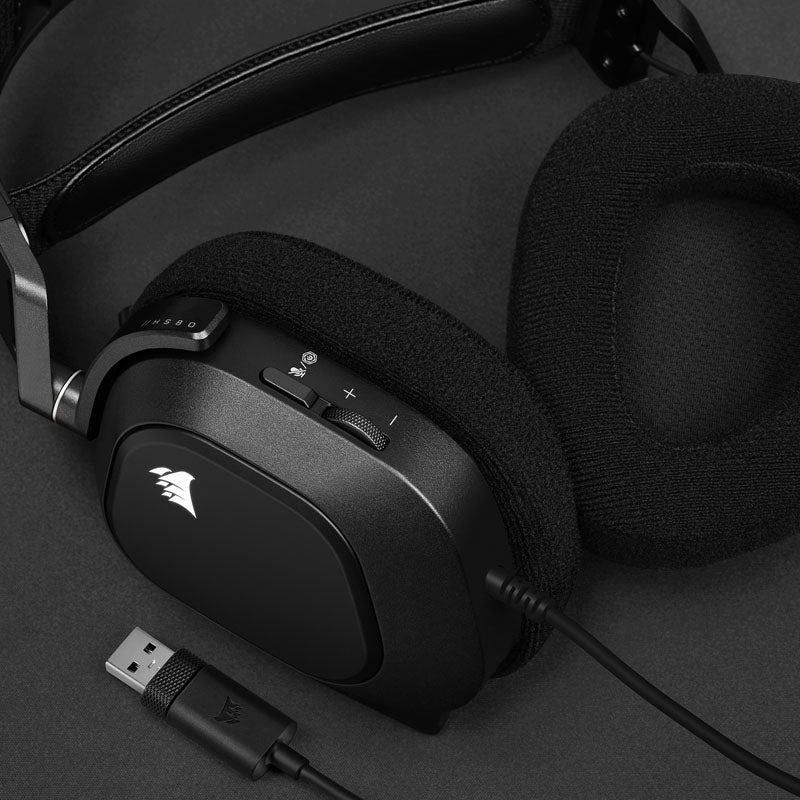 Corsair HS80 RGB USB Headset - carbon