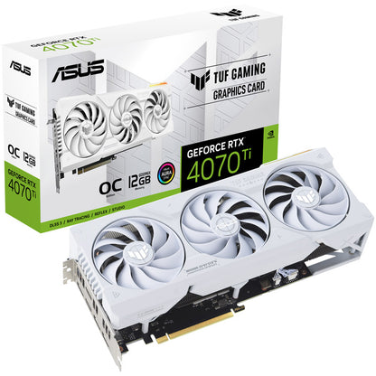 ASUS TUF GAMING GeForce RTX 4070 Ti OC 12GB WHITE - OC Edition - Grafikkarten - GeForce RTX 4070 Ti - 12 GB