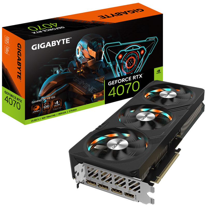 Gigabyte GeForce RTX 4070 GAMING OC V2 12G - Grafikkarten - GeForce RTX 4070 - 12 GB