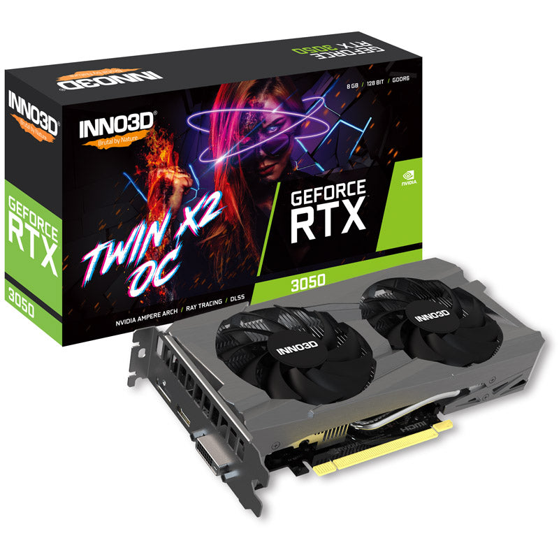 VGA Inno3D GeForce® RTX 3050 8GB Twin X2 OC