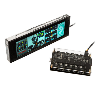 Lamptron CU783 ARGB und PWM Hub; 7;8" Touchdisplay