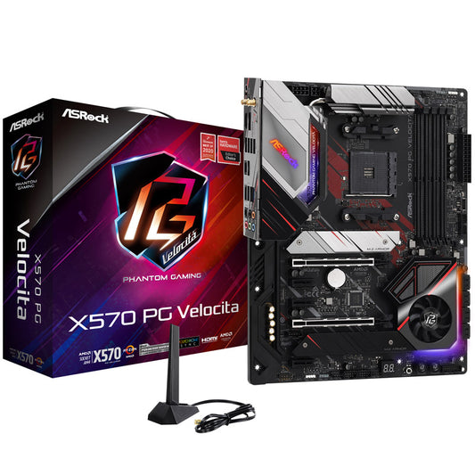 ASRock X570 PG Velocita, AMD X570 Mainboard - Sockel AM4, DDR4