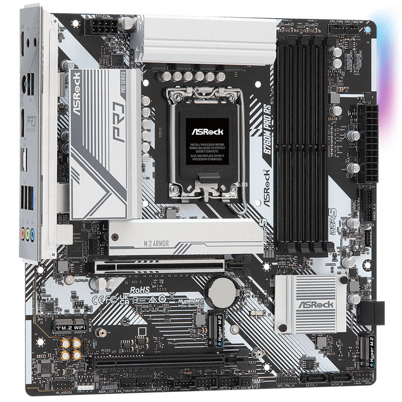 ASRock B760M Pro RS, Intel B760 Mainboard - Sockel 1700, DDR5