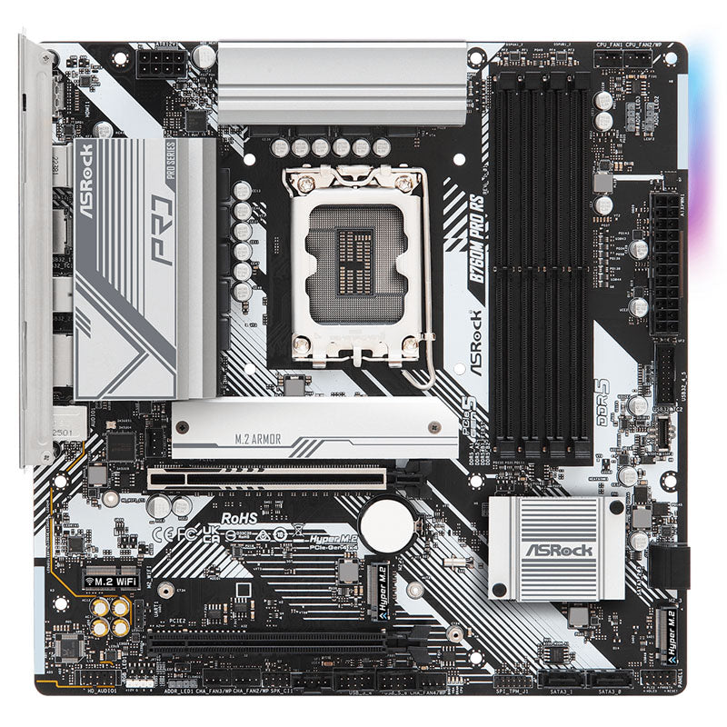 ASRock B760M Pro RS, Intel B760 Mainboard - Sockel 1700, DDR5