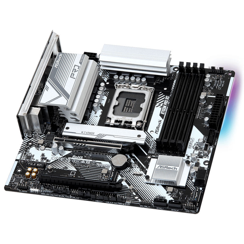 ASRock B760M Pro RS, Intel B760 Mainboard - Sockel 1700, DDR5