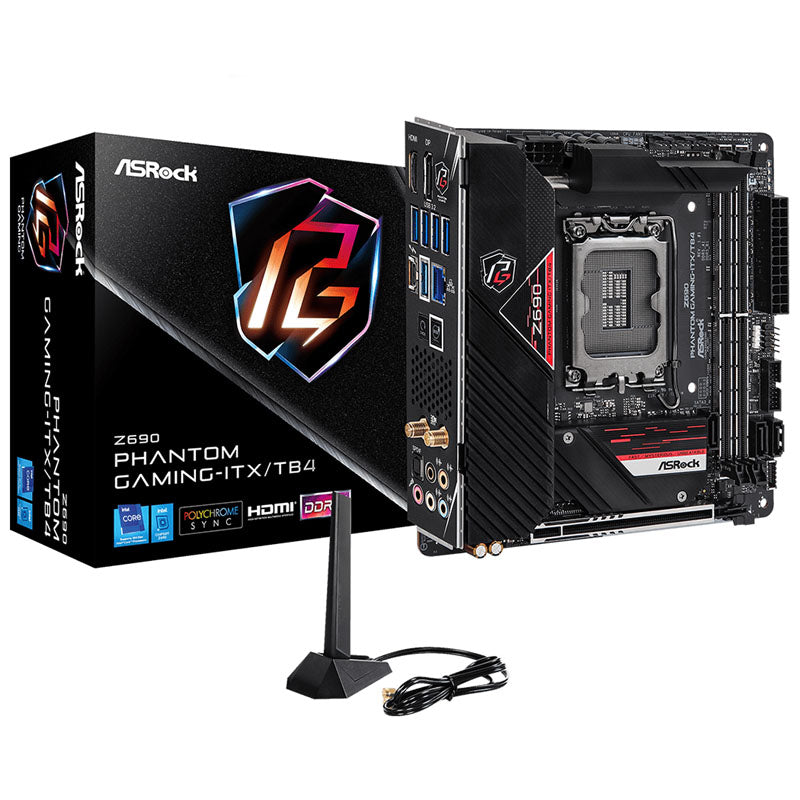 ASRock Z690 Phantom Gaming-ITX/TB4, Intel Z690 Mainboard - Sockel 1700, DDR5