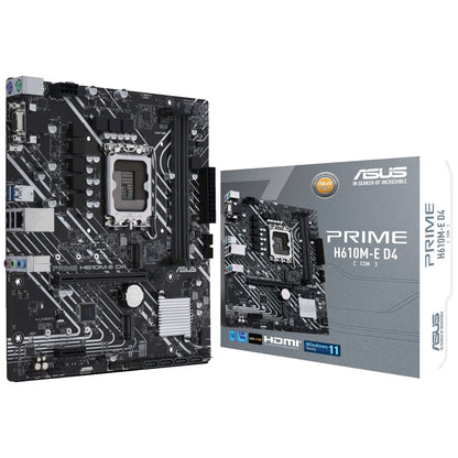 ASUS Prime H610M-E D4-CSM, Intel H610 Mainboard - Sockel 1700, DDR4