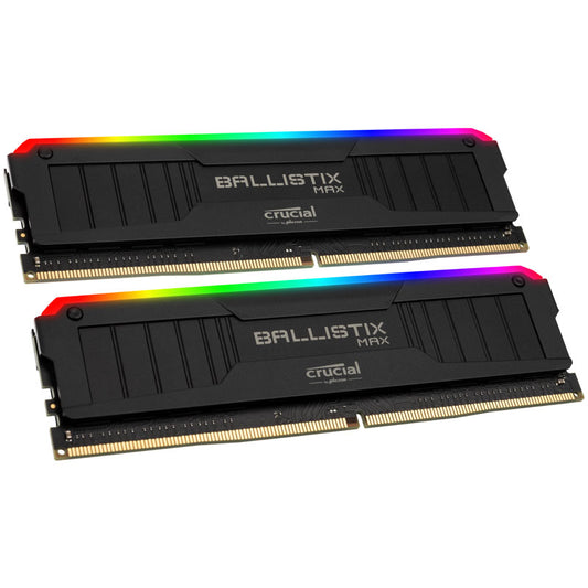 Crucial Ballistix Max RGB schwarz, DDR4-4000, CL18 - 16 GB Dual-Kit