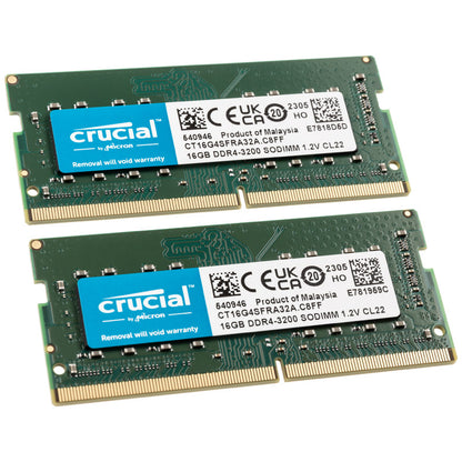 Crucial SO-DIMM, DDR4-3200, CL22 - 32 GB Dual-Kit