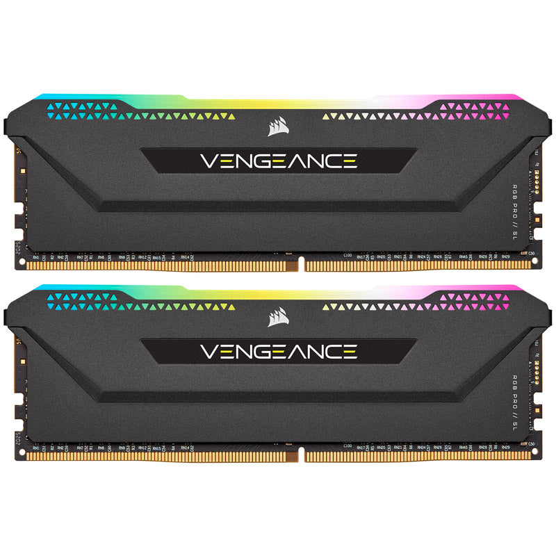 Corsair Vengeance RGB Pro SL für AMD Ryzen, DDR4-3200, CL16 - 32 GB Dual-Kit, schwarz