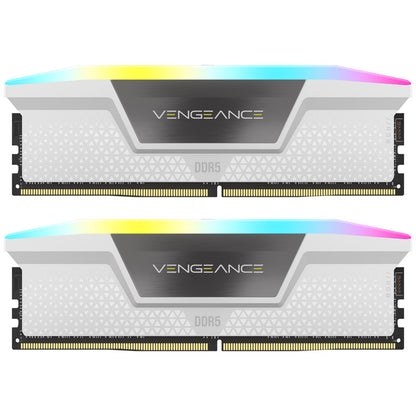 Corsair Vengeance RGB, DDR5-5600, CL36 - 32 GB Dual-Kit, weiß