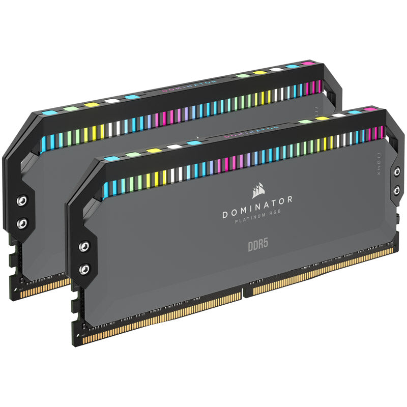 Corsair Dominator Platinum RGB, DDR5-5200, CL40, AMD EXPO - 32 GB Dual-Kit, Grau