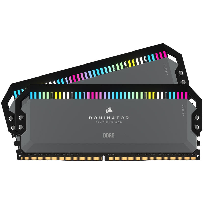 Corsair Dominator Platinum RGB, DDR5-5200, CL40, AMD EXPO - 32 GB Dual-Kit, Grau