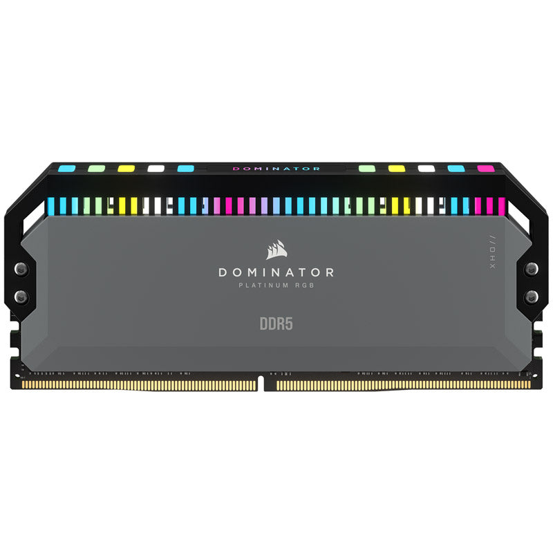 Corsair Dominator Platinum RGB, DDR5-5200, CL40, AMD EXPO - 32 GB Dual-Kit, Grau