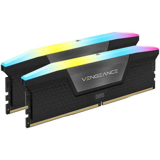 Corsair Vengeance RGB, DDR5-5200, CL40, XMP 3.0 - 64 GB Dual-Kit, Schwarz