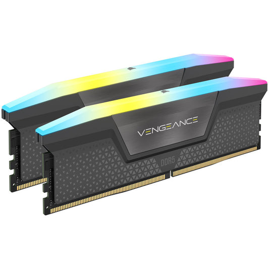 Corsair Vengeance RGB, DDR5-5200, CL40, AMD EXPO - 64 GB Dual-Kit, Grau