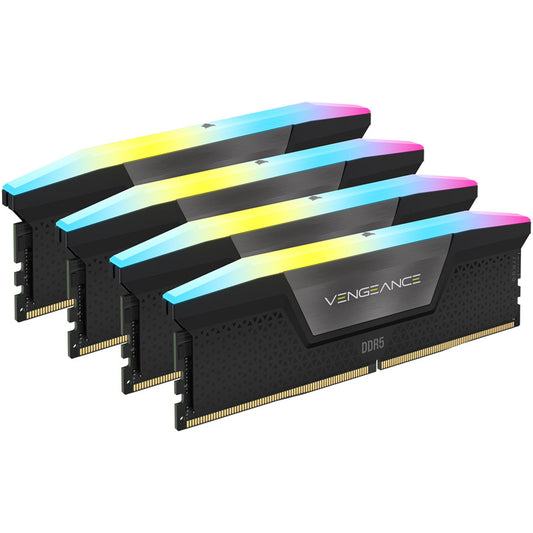 Corsair Vengeance RGB, DDR5-5200, XMP 3.0, CL38 - 192 GB Quad-Kit, Schwarz