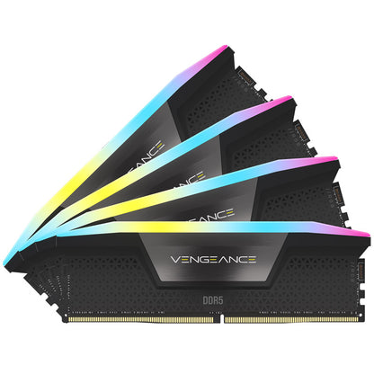 Corsair Vengeance RGB, DDR5-5200, XMP 3.0, CL38 - 192 GB Quad-Kit, Schwarz