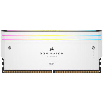 Corsair Dominator Titanium DDR5-6600, CL32, Intel XMP 3.0 - 32 GB Dual-Kit, weiß