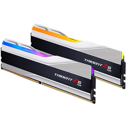 G.Skill Trident Z5 RGB, DDR5-7600, CL36, XMP 3.0 - 32 GB Dual-Kit, silber