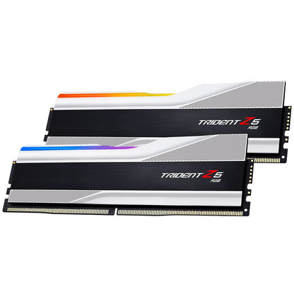 G.Skill Trident Z5 RGB, DDR5-7600, CL36, XMP 3.0 - 32 GB Dual-Kit, silber