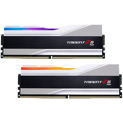 G.Skill Trident Z5 RGB, DDR5-7600, CL36, XMP 3.0 - 32 GB Dual-Kit, silber