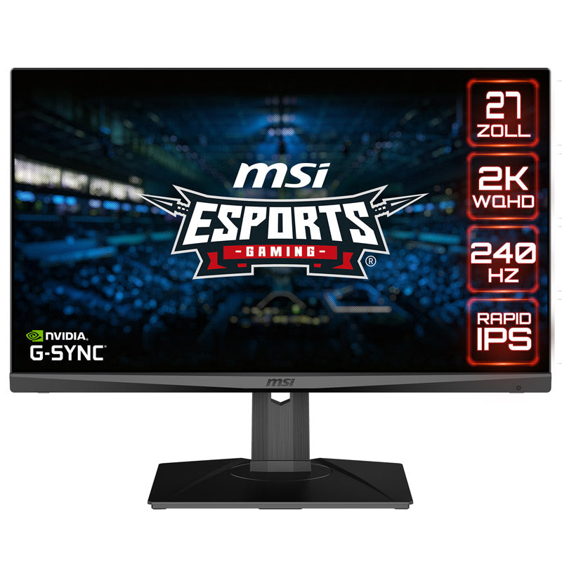 MSI Optix MAG274QRXDE, 68,6 cm (27 Zoll), 240hz, G-SYNC Compatible, IPS - DP, 2xHDMI