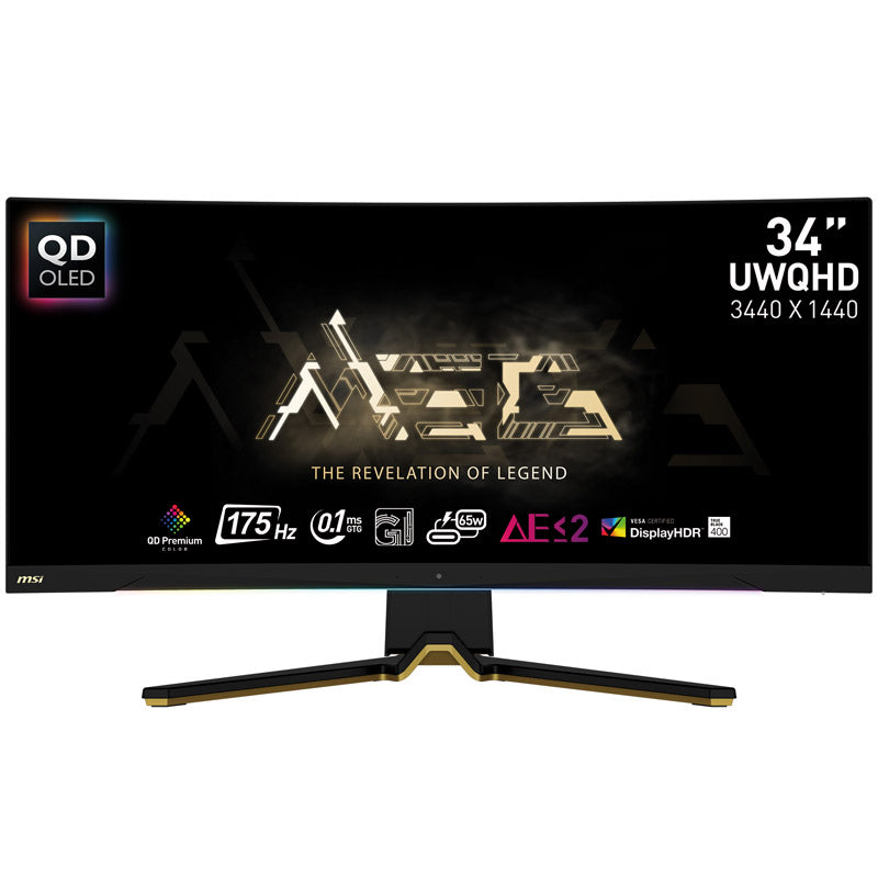 MSI MEG342CDE QD OLED Gaming Monitor - WQHD, 175Hz, USB-C