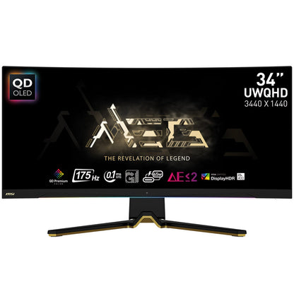 MSI MEG342CDE QD OLED Gaming Monitor - WQHD, 175Hz, USB-C