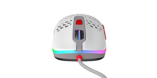 CHERRY XTRFY M42 Gaming Maus - Optisch. Kabeebunden. USB. Weiß RGB-Beleuchtung