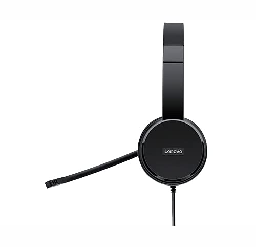 Lenovo 100 Stereo USB Headset (Schwarz. On Ear)