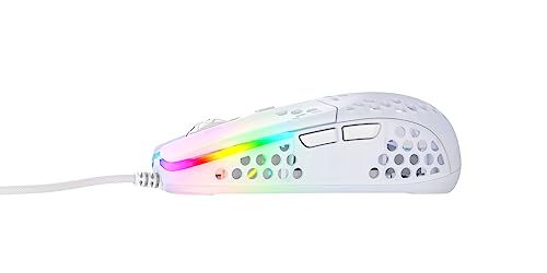 CHERRY XTRFY MZ1 Gaming Maus - Optisch. Kabeebunden. USB. Weiß RGB-Beleuchtung