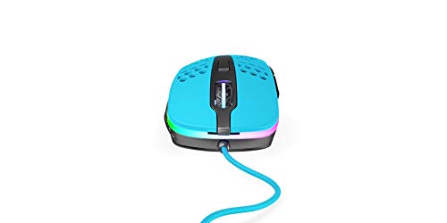 CHERRY XTRFY M4 RGB Gaming Maus - Für Rechtshänder. Optisch. Blau RGB-Beleuchtung