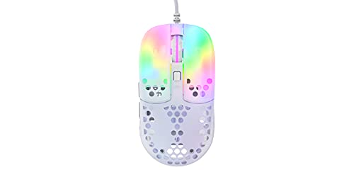 CHERRY XTRFY MZ1 Gaming Maus - Optisch. Kabeebunden. USB. Weiß RGB-Beleuchtung