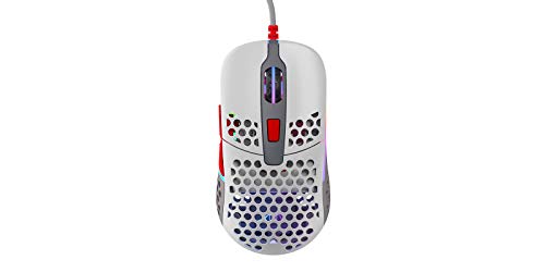 CHERRY XTRFY M42 Gaming Maus - Optisch. Kabeebunden. USB. Weiß RGB-Beleuchtung