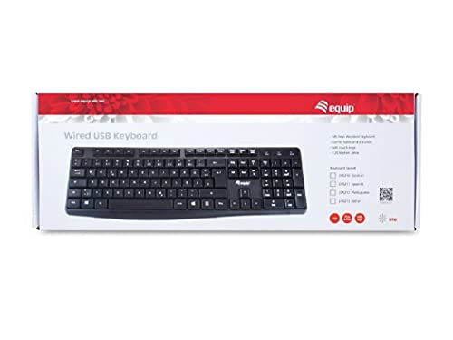 Equip Kabeebundene USB Keyboard schwarz. ugie